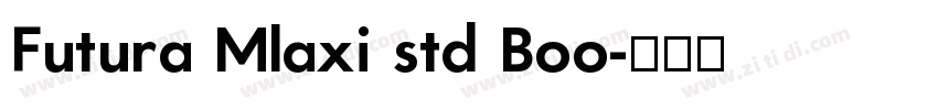 Futura Mlaxi std Boo字体转换
